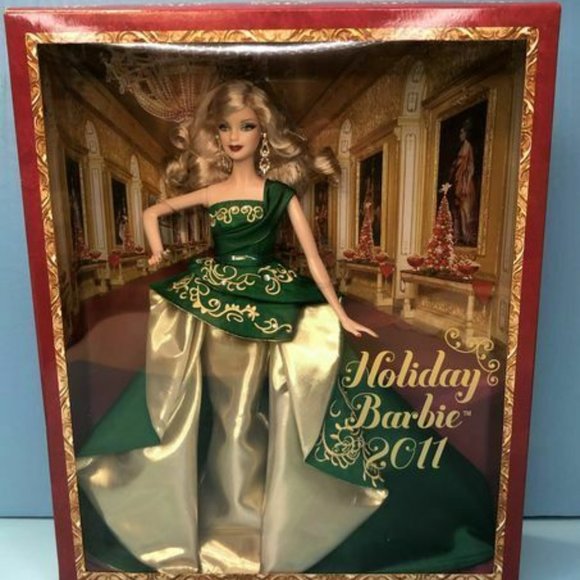 Mattel 2011 Holiday Barbie NRFB T7914 - Picture 1 of 5